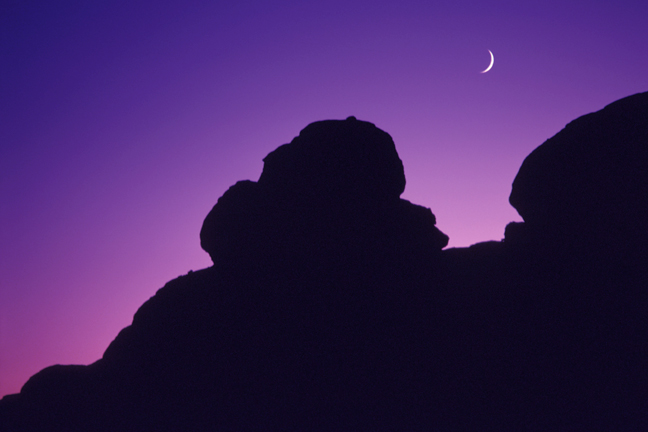 Arches moonrise, Utah