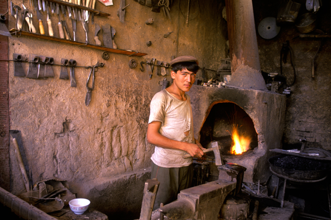 Blacksmith, Kashgar, China