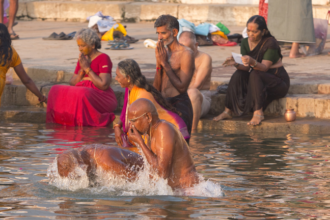 Dawn Bathers, Ganges River, Varanasi, India